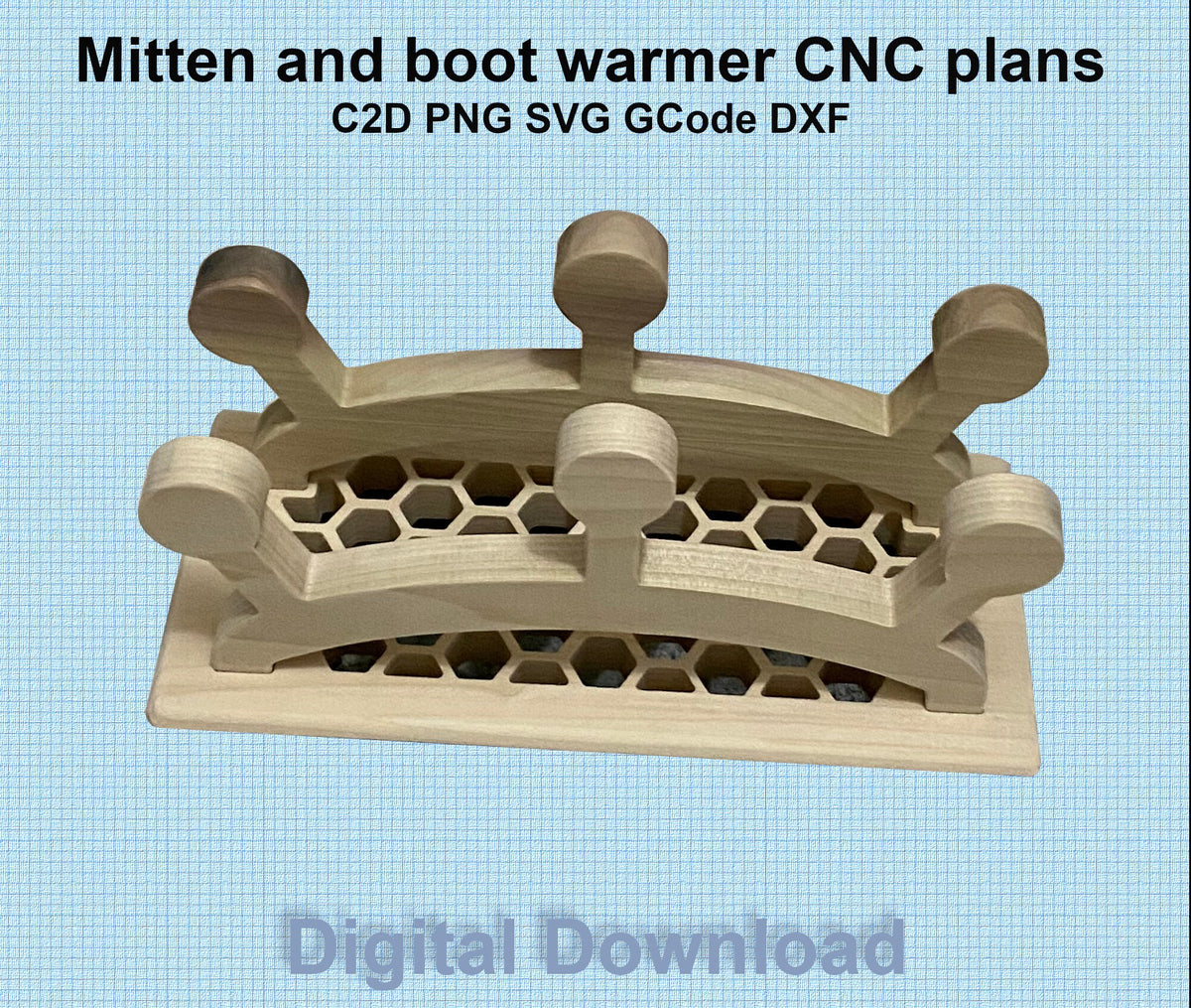 CNC plan for a Danish Mitten warmer