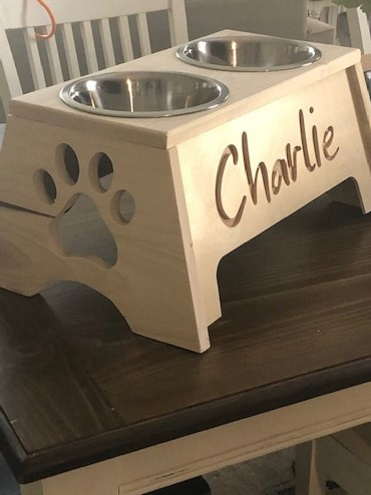 CNC Dog Bowl Stand Plan, Personalized Raised Pet STL included (Digital Download)