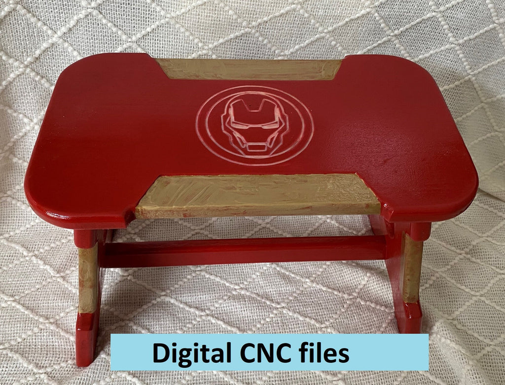 CNC plans for an Iron Man styled footstool