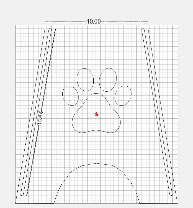 CNC plan for a tall dog dish holder