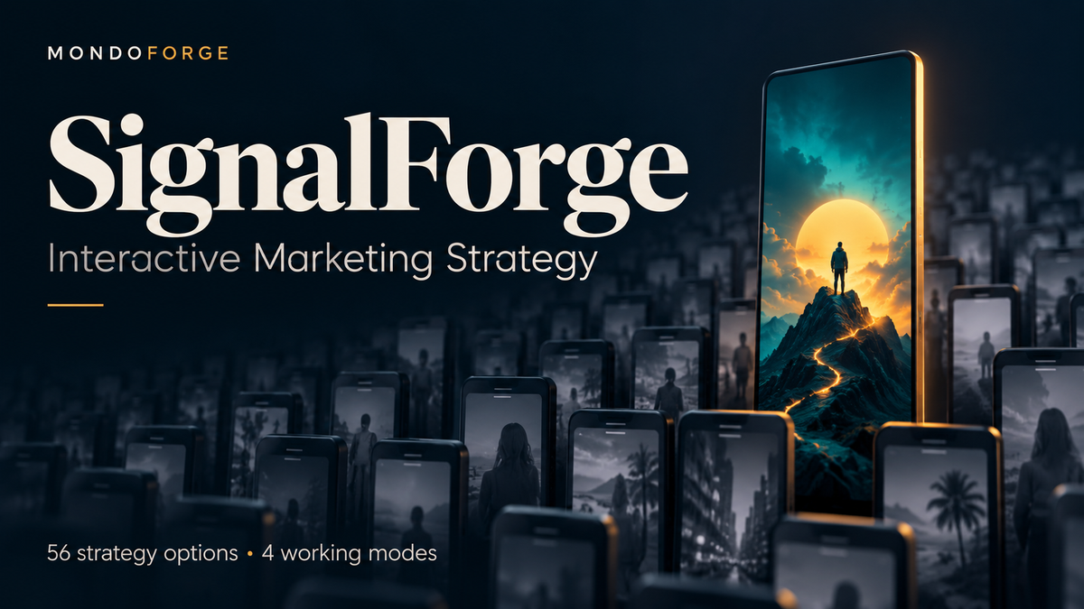 SignalForge - Interactive Marketing Strategy