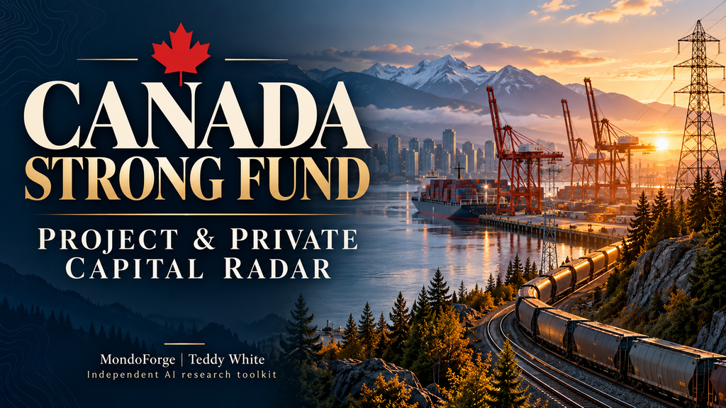 Canada Strong Fund - Project and Private Capital Radar - Cover