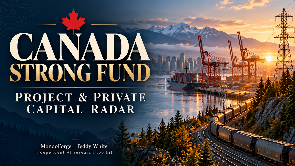 Canada Strong Fund - Project and Private Capital Radar - Cover