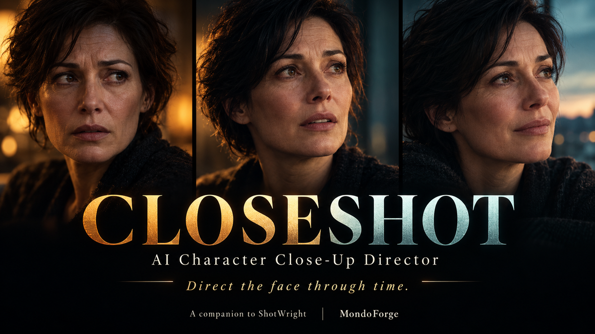 CloseShot - AI Character Close-Up Director