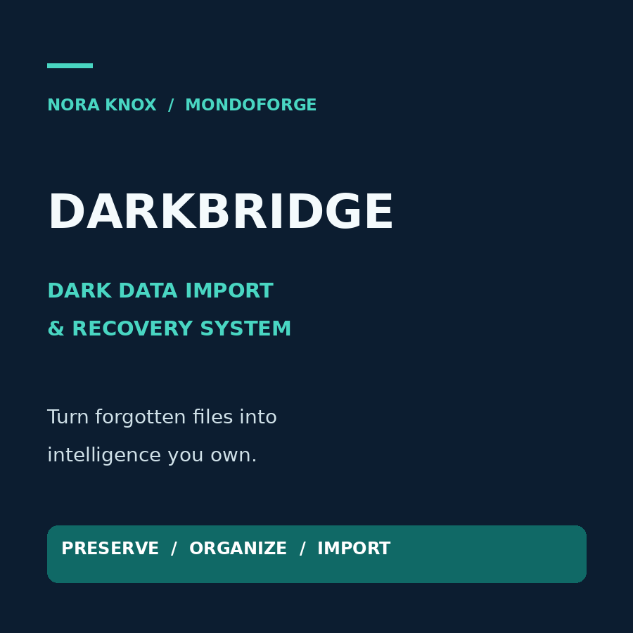 DarkBridge - Dark Data Import & Recovery System - DarkBridge-Thumbnail