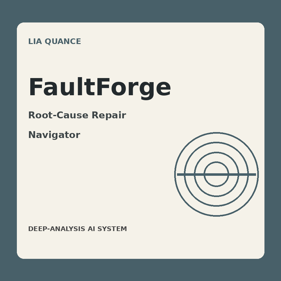 FaultForge — Root-Cause Repair Navigator - Diagnose Before You Replace - FaultForge_Thumbnail
