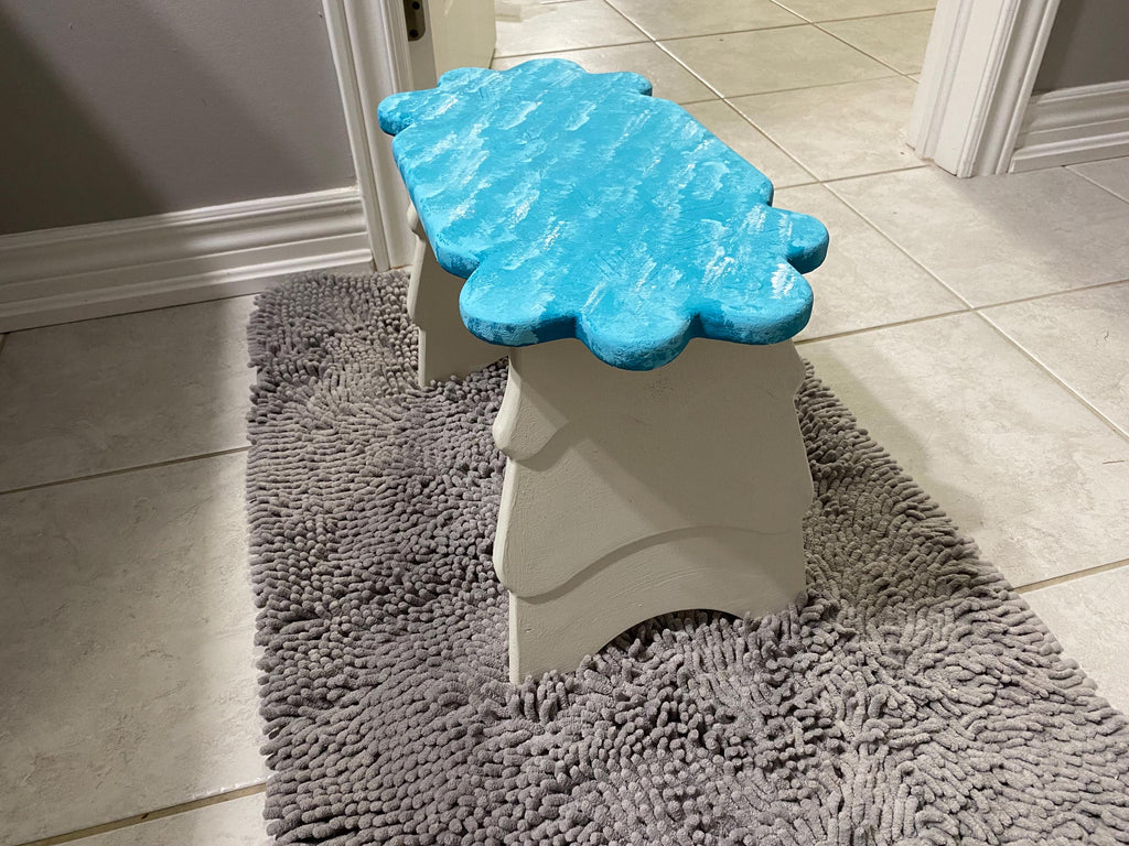 3 Step Stool CNC Plans, Beginner Woodworking Files for DIY Wooden Stool