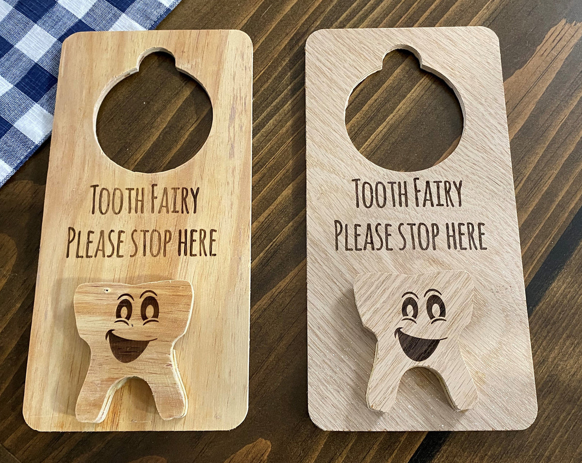 CNC plans for Tooth fairy door hangers