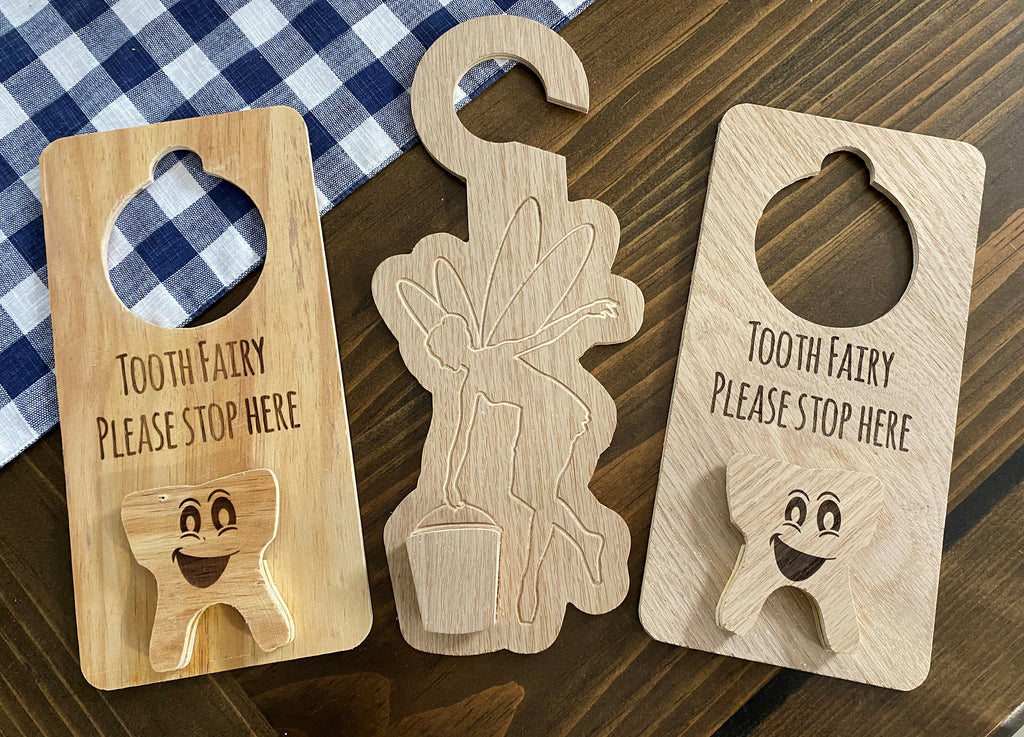 CNC plans for Tooth fairy door hangers